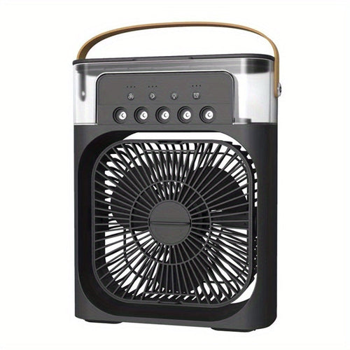 Compact Personal Air Cooler with 3 Speed Settings and 5 Spray Heads