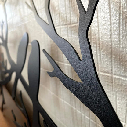 Metal Wall Art – Birds on a Branch for Timeless Natural Aesthetic
