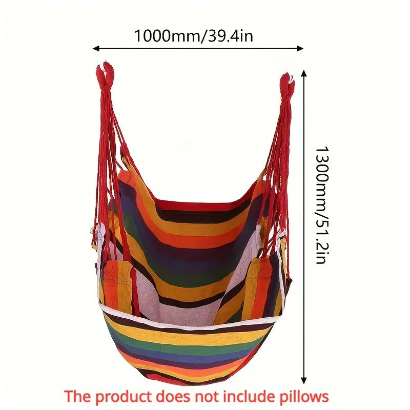 Foldable Hammock Chair for Outdoor Use | Stable & Non-Slip | Canvas Swing Seat