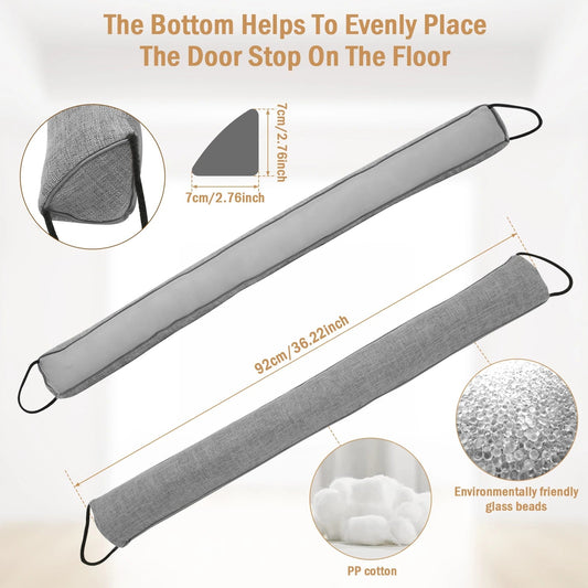 Door Seal Stopper | Triangular Shape | Under-Door Blocker for Air, Dust & Noise | 92 cm