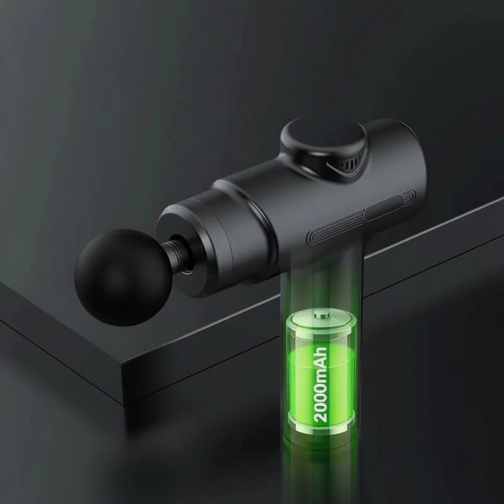Rechargeable Muscle Recovery Massage Gun with 8 Custom Heads