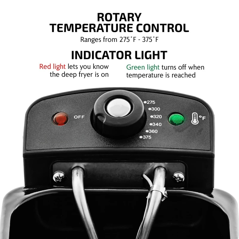 2L Electric Deep Fryer with Temperature Control – Adjustable Settings