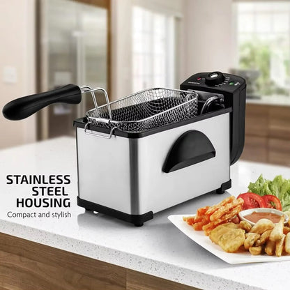2L Electric Deep Fryer with Temperature Control – Adjustable Settings