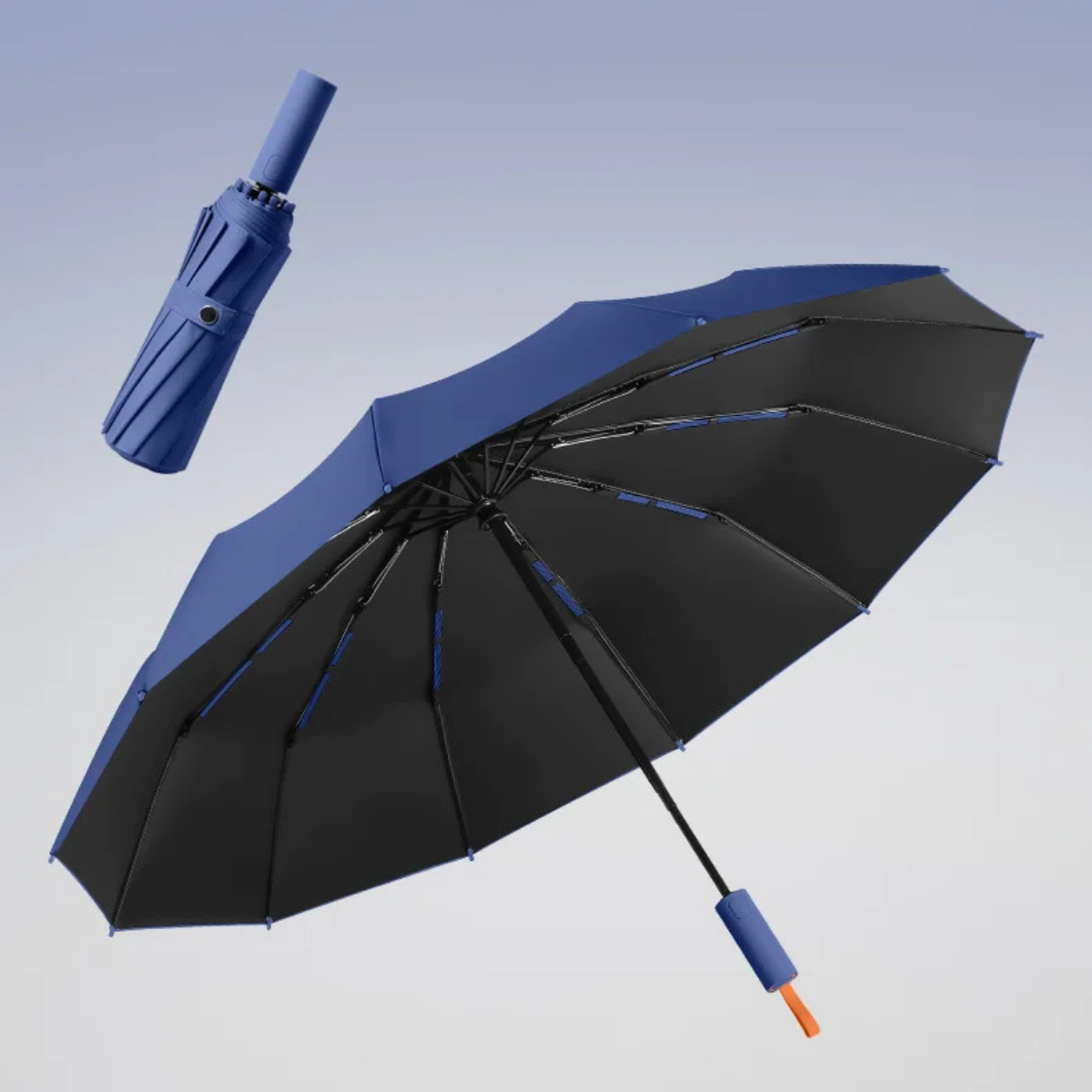 Large Folding Umbrella with 72 Bones – Windproof UV Rain Protection