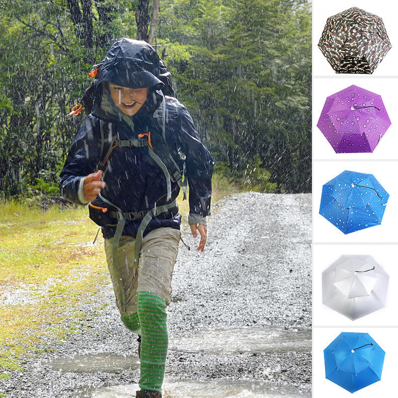 Hands-Free Sun and Rain Protection Hat – Stay Fully Covered
