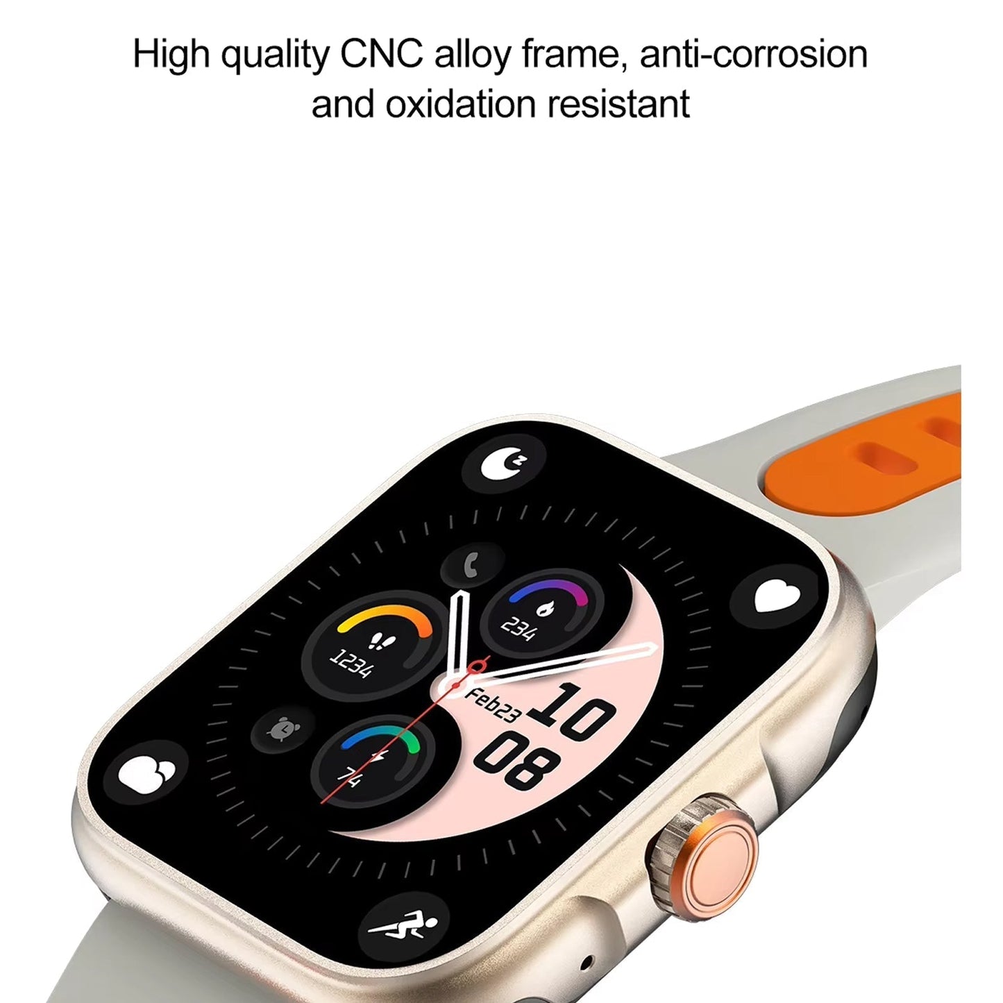 30M Waterproof Smartwatch for Swimming with GNSS Tracking