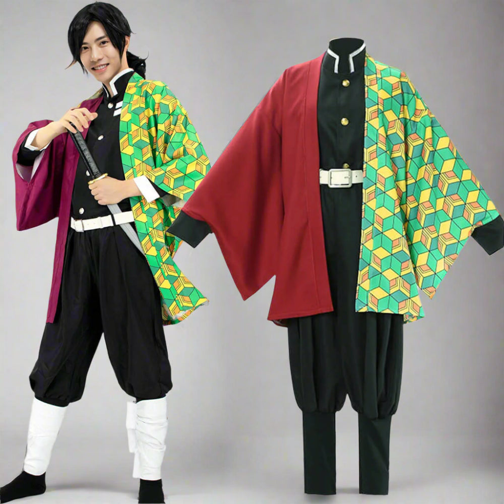 Authentic Japanese Kimono Costume Set for Cosplay Enthusiasts