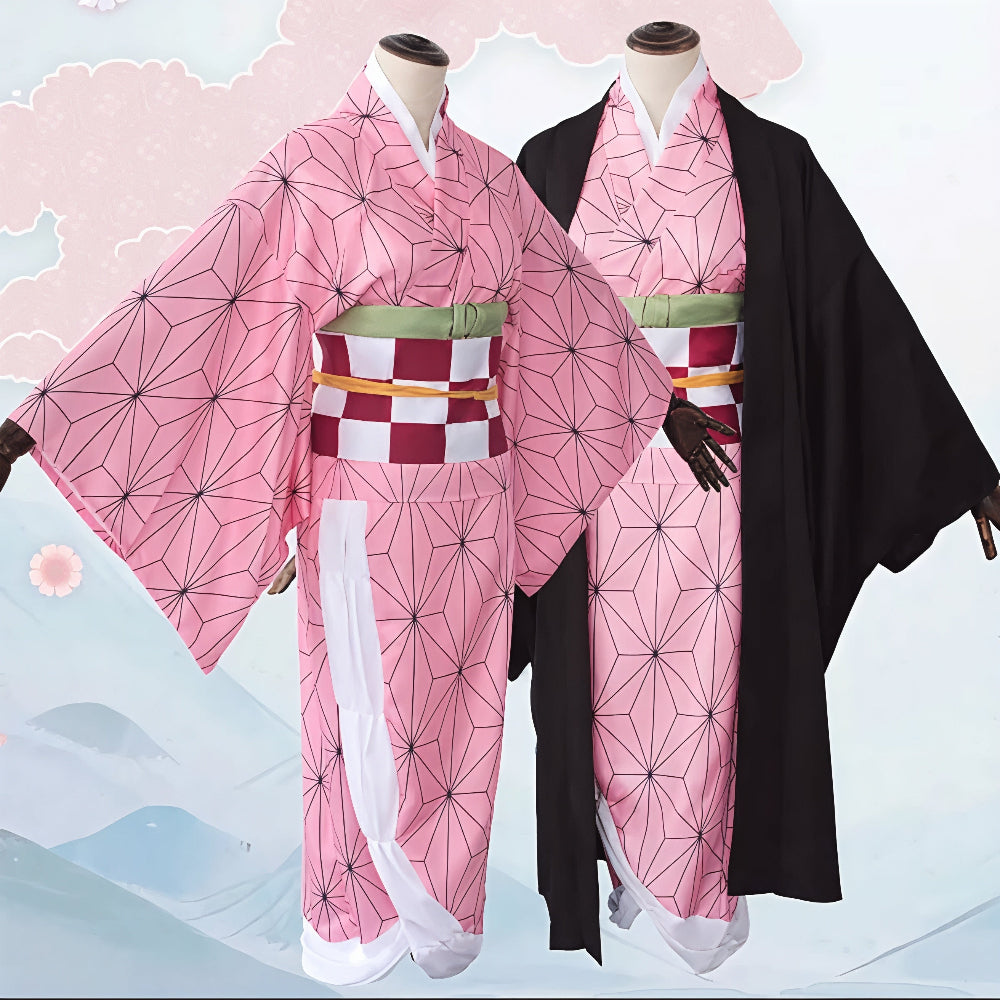 Authentic Japanese Kimono Costume Set for Cosplay Enthusiasts