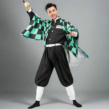 Authentic Japanese Kimono Costume Set for Cosplay Enthusiasts