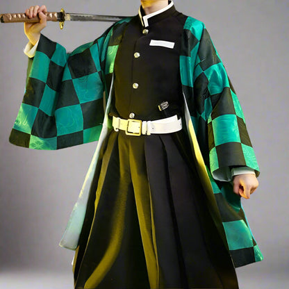 Authentic Japanese Kimono Costume Set for Cosplay Enthusiasts