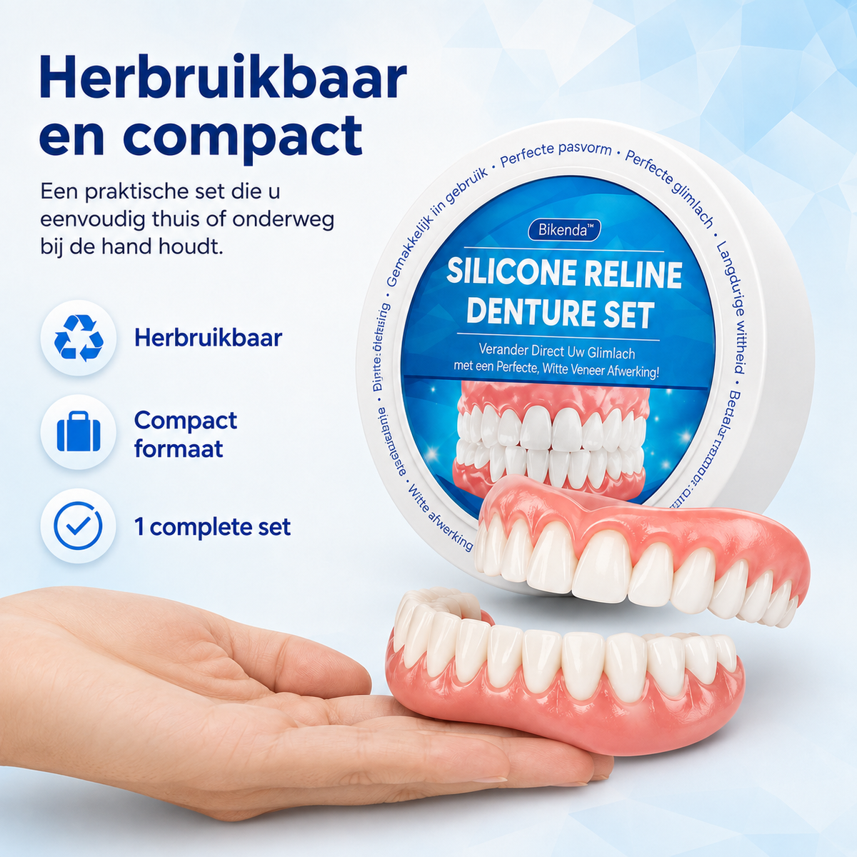 Instant Smile Temporary Dental Flipper with Custom Fit Kit