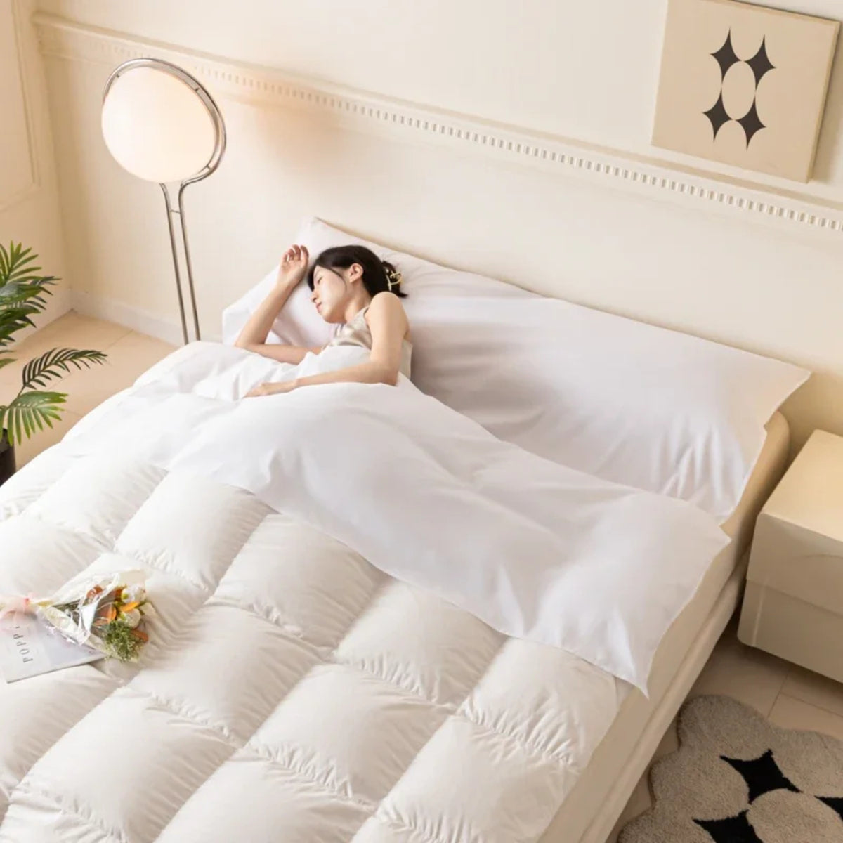 Lightweight Cotton Travel Sheet - Sleeping Bag Liner for Camping & Hotels