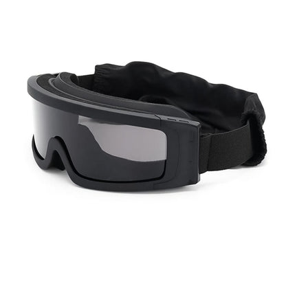Safety Glasses Overlay for Spectacle Users with Changeable Lenses