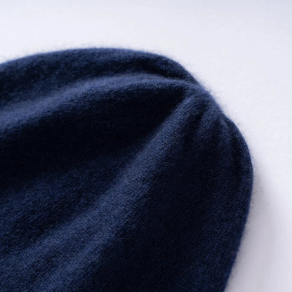 Double-Layer Knit Beanie for Men and Women - Cashmere Winter Hat