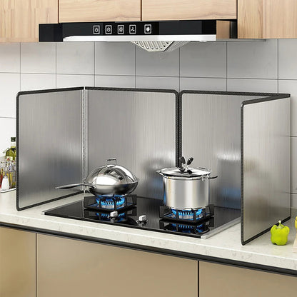 Stainless Steel Grease Shield for Frying and Cooking Oil Protection