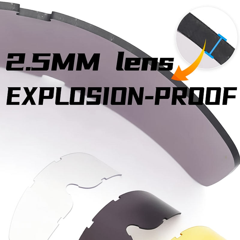 Safety Glasses Overlay for Spectacle Users with Changeable Lenses