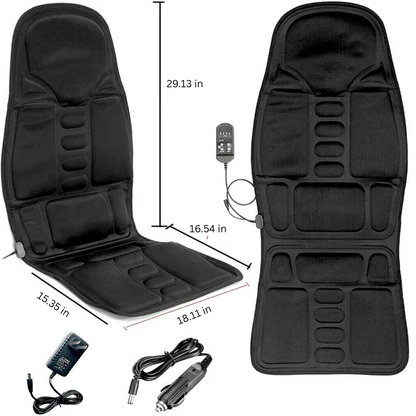 Heated Vibrating Massage Cushion for Home and Travel Comfort