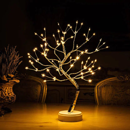 Artistic Bonsai-Inspired Desk Lamp with Adjustable Branches