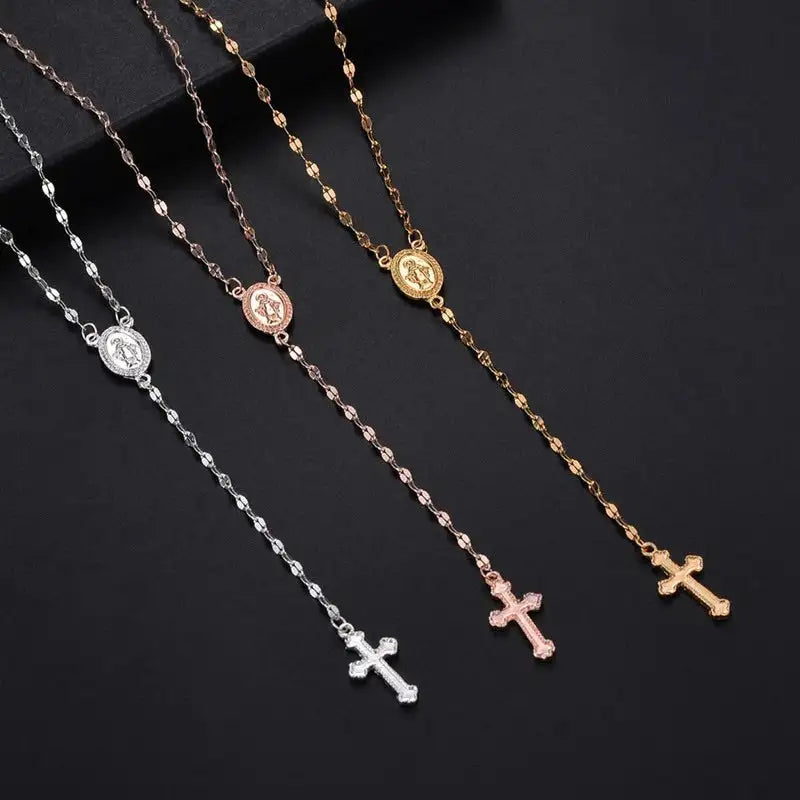 Elegant Rosary Necklace – Faith-Inspired Jewelry for Every Event