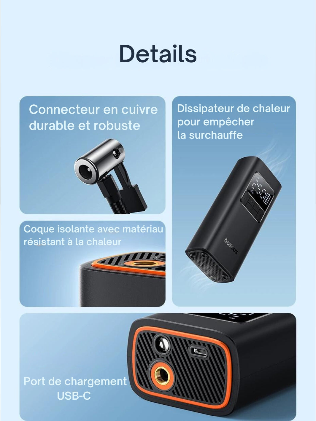 Wireless Car Tire Pump – Portable Air Inflator