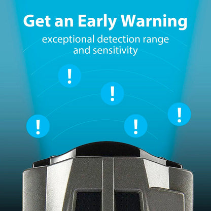 Radar Detector with Voice Notifications and False Alert Reduction
