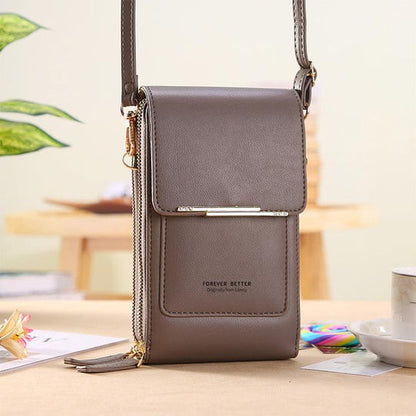 Smart Access Crossbody Bag with Touchscreen Window