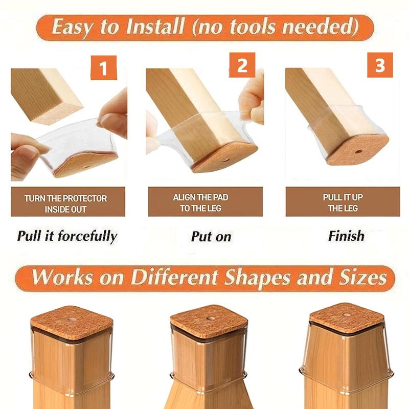 Silent Chair Gliders for Scratch-Free and Noise-Free Flooring