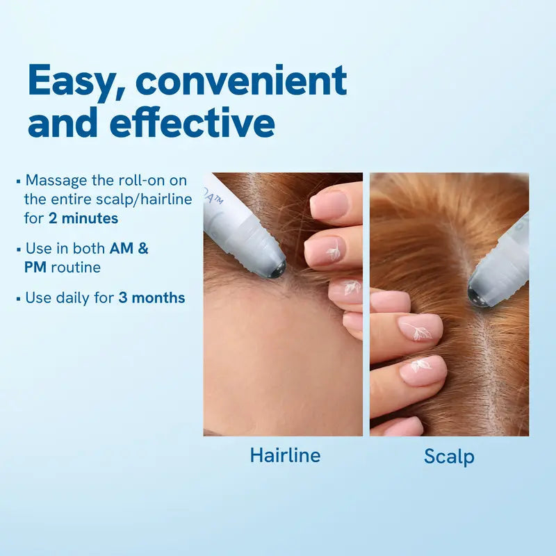 Revitalizing Hair Growth Serum with Precision Roller Applicator