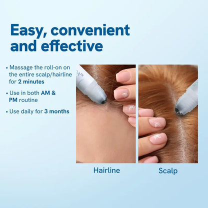 Revitalizing Hair Growth Serum with Precision Roller Applicator