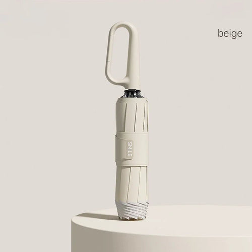 Compact Auto Umbrella with Safety Strip | One-Touch Open/Close | Water-Containment Design | Wind-Resistant & Lightweight