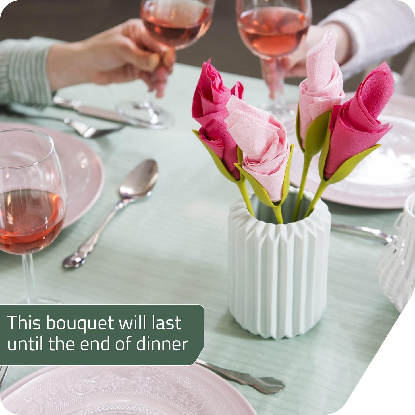 Transform Napkins into Stunning Flower Arrangements - Buy 1 Get 1 Free
