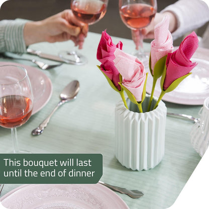 Transform Napkins into Stunning Flower Arrangements - Buy 1 Get 1 Free