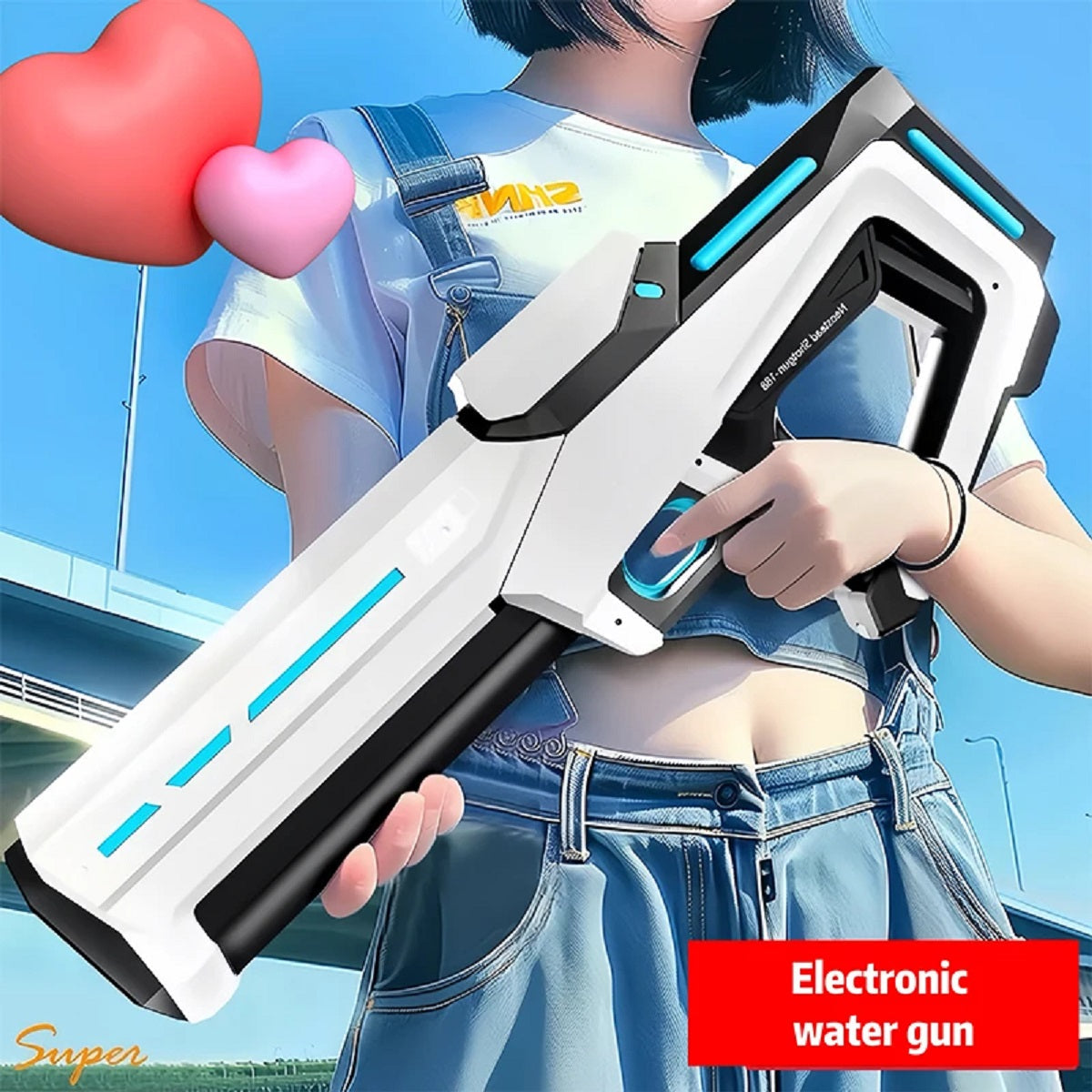 Electric Water Blaster with Automatic Suction – Ideal for Kids and Adults