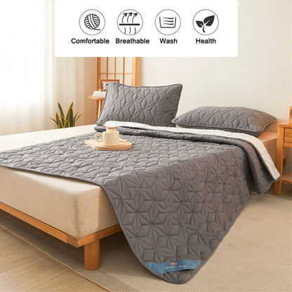Winter Bed Cover - Quilted Waterproof Mattress Protector with Elastic