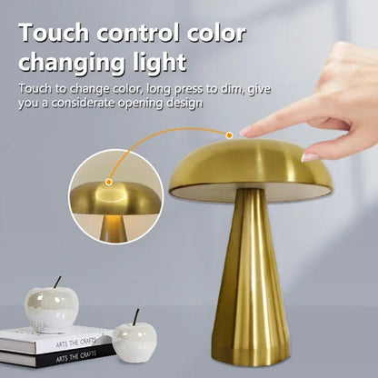 Desk Lamp with Touch Sensor and Mushroom Design