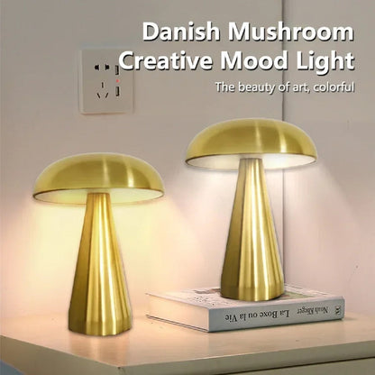 Desk Lamp with Touch Sensor and Mushroom Design