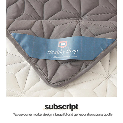 Winter Bed Cover - Quilted Waterproof Mattress Protector with Elastic