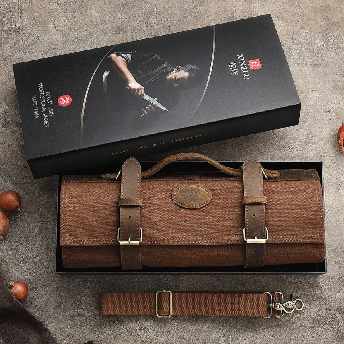 Foldable Chef Roll Bag for Durable Knife Storage – Portable Pockets