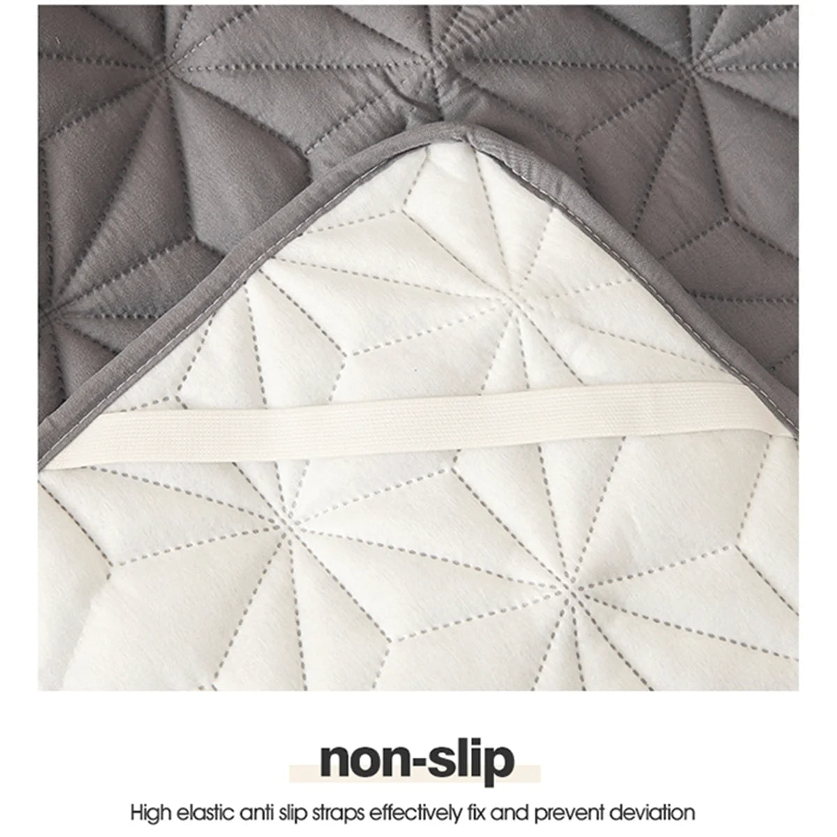 Winter Bed Cover - Quilted Waterproof Mattress Protector with Elastic