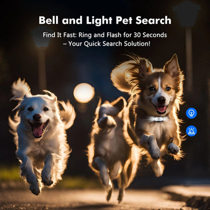 Waterproof GPS Pet Locator with Light and Sound for Dogs and Cats