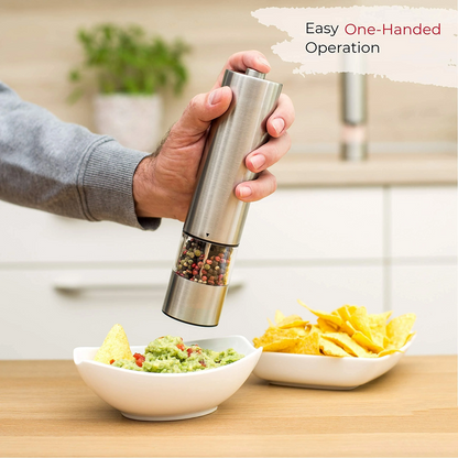 Set of Electric Grinders for Salt and Pepper