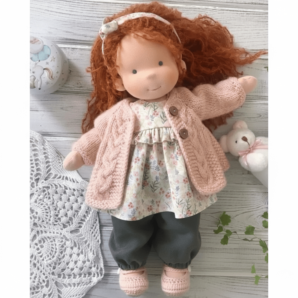 Handcrafted Cotton Waldorf Doll for Creative Play