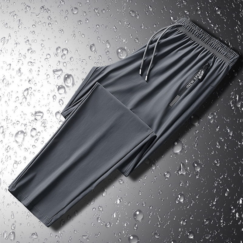 Men's Quick-Dry Stretch Pants with Secure Zipper Pockets