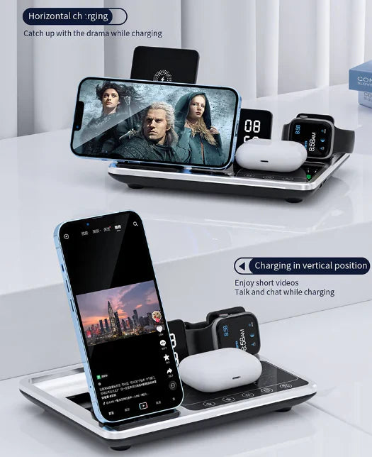 4-in-1 Wireless Charger for iPhone, Apple Watch, and AirPods - Fast Charging