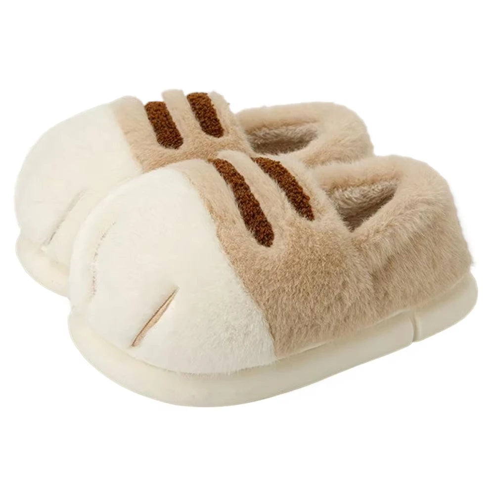 Women's Cat Paw Slippers | Soft & Cozy | Comfortable, Non-Slip | Fun Cat House Shoes for Home and Garden
