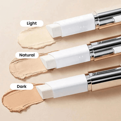 Color-Adjusting Makeup Stick with Built-In Brush | Lightweight Hydration | Infused with Hyaluronic Acid & Niacinamide | 3 Shades