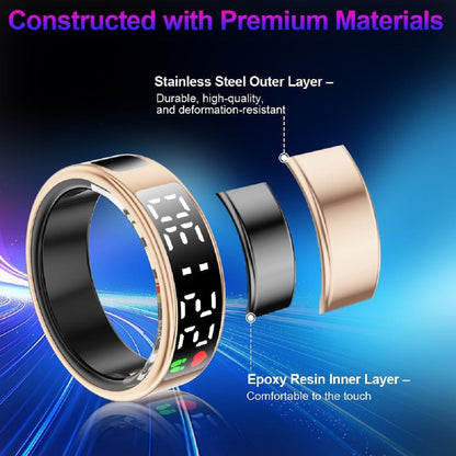 Waterproof Smart Ring for Multi-Sport Use - Heart Rate & SpO₂ Tracker