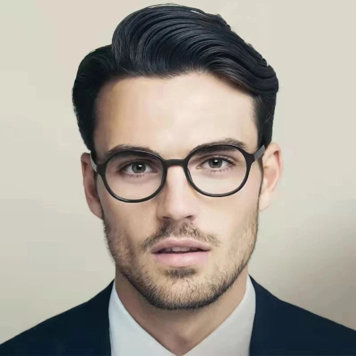Lightweight Round Reading Glasses with Blue Light Filter - Titanium Magnifiers
