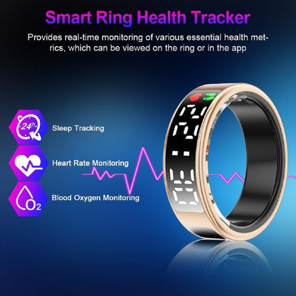Waterproof Smart Ring for Multi-Sport Use - Heart Rate & SpO₂ Tracker