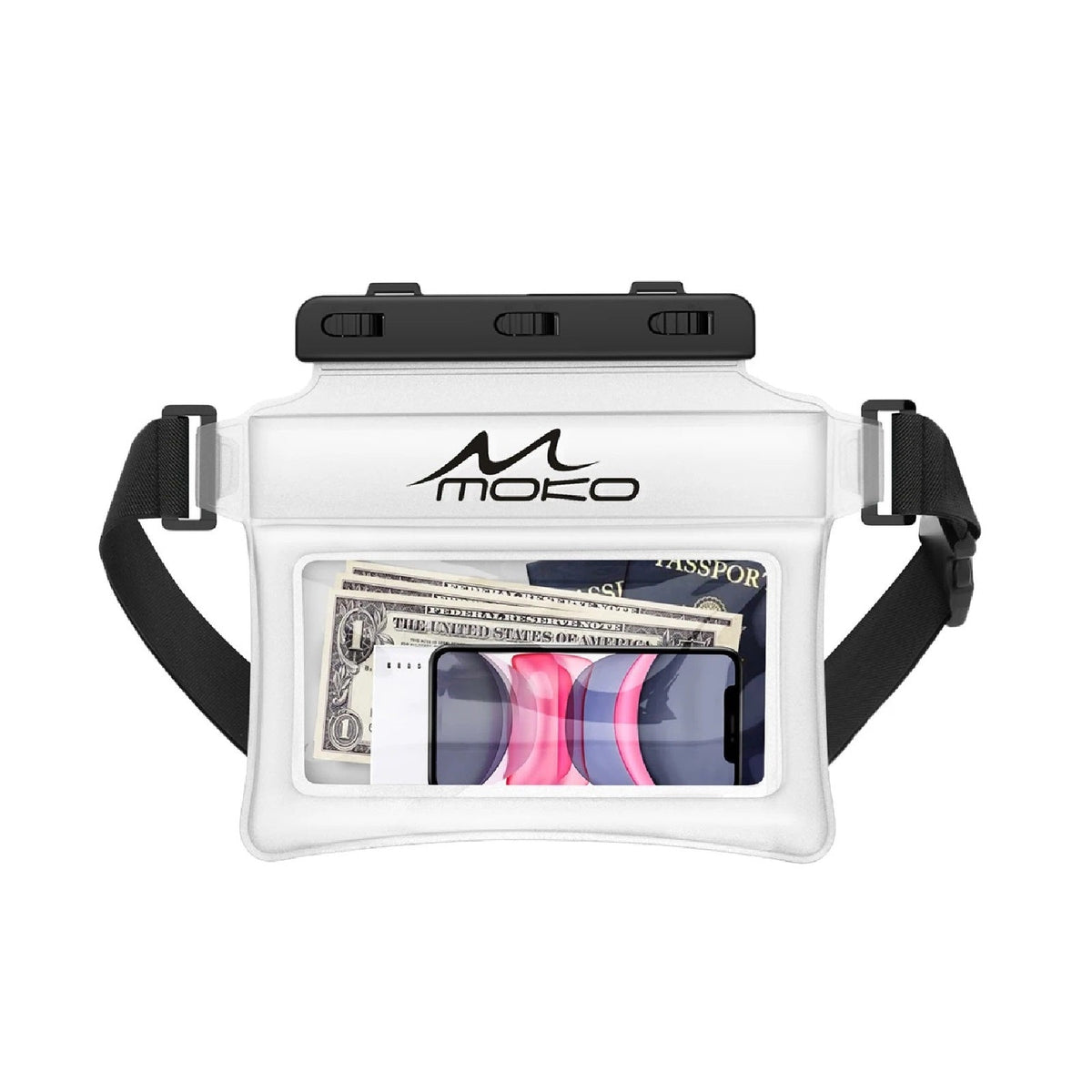 Floating Dry Pouch for Swimming - Waterproof Phone Waist Bag